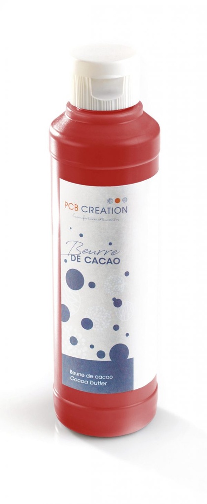 004609 PCB BEURRE DE CACAO COLORÉ ROUGE NATUREL 200 G ***S/CD***