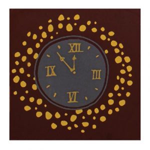 060415 PCB CARRÉS CN HORLOGE 2 DESIGNS 3 CM 120PCES ***S/CD***