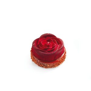 074060 PCB MOULES ENTREMETS INDIVIDUELS PETITE TARTE ROSE POUR 120 P. M. AVEC JAMBAGE 30PCES ***S/CD***
