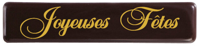 060458 PCB RECTANGLES CN JOYEUSES FÊTES 7X1.5 CM 70PCS ***s/cd***