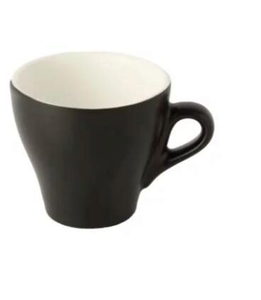 INSPIRE TASSE CAFE NOIR MAT 8XH7.5-160ML INTERIEUR CREME