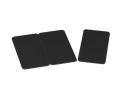 EDIKIO 3-PART BLACK PVC 0.76MM TRI-CARDS - ACCESS/FLEX/DUPLEX PACK OF 100 PCES