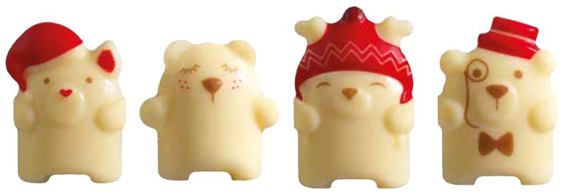 060535 PCB BEAR CB TO BE BEAR 3 DESIGNS 90PCES ***S/CD***
