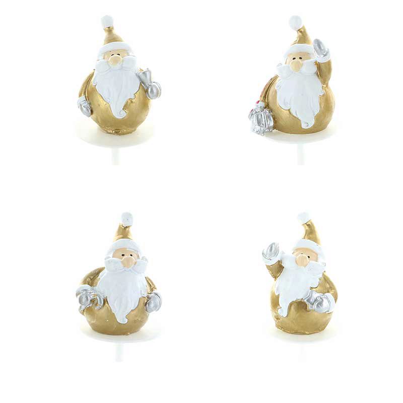 1015058 GOLD SANTA CLAUS 64PCS ***ON ORDER***