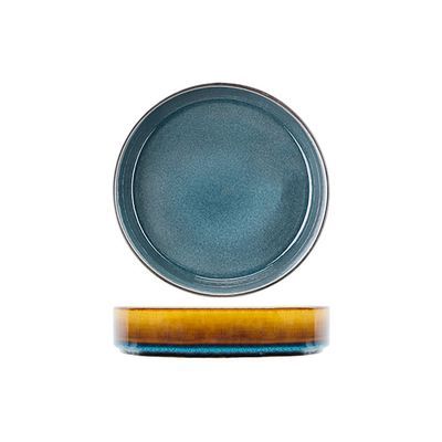 C&T QUINTANA  BLUE ASSIETTE CREUSE 19.5XH5.2CM