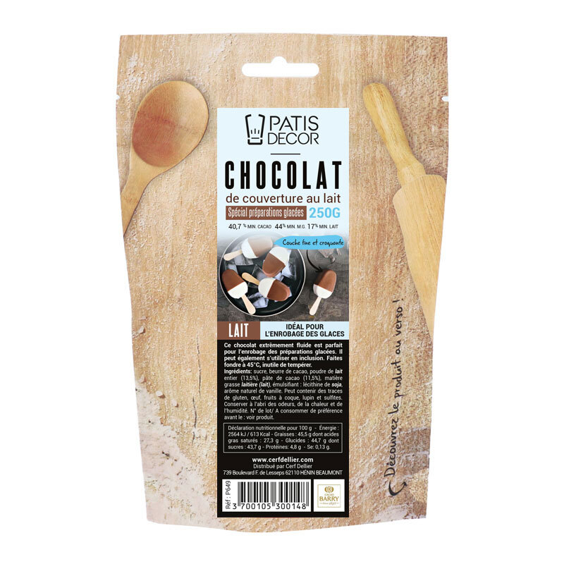 MILK CHOCOLATE SPECIAL FROZEN PREPARATIONS 250G