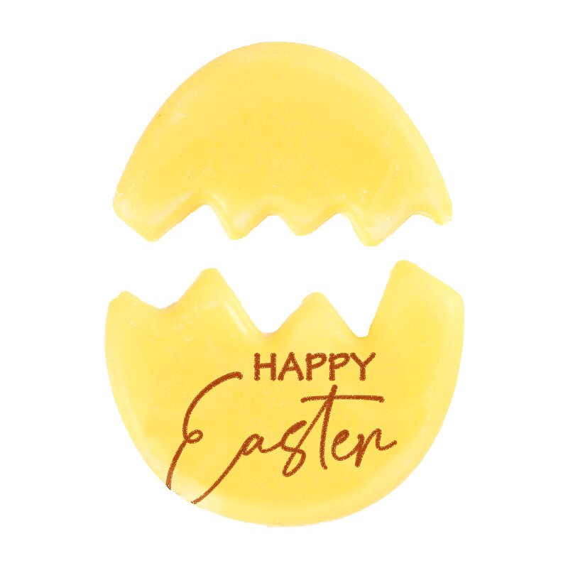 2069194 HAPPY EASTER GEBROKEN EI 4,5X3,5 CM 100 STUKS ***S/CDE***