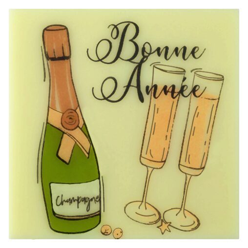 087124 PCB CARRÉS CB BONNE ANNÉE 120PCES ***S/CDE***