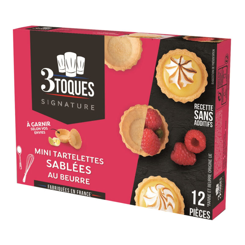 3TOQUES MINI TARTELETTES SUCRES 12 PCES