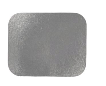 ALUMINUM/CARDBOARD LID 14.5X12CM FOR 450CC DISH 100P/PACK