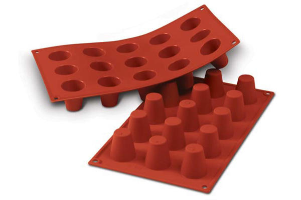 SILIKOMART SF019 MOLD 15 SMALL BABAS Ø35 H 38MM 30ML NON-STICK GN1/3 -50° TO 250°