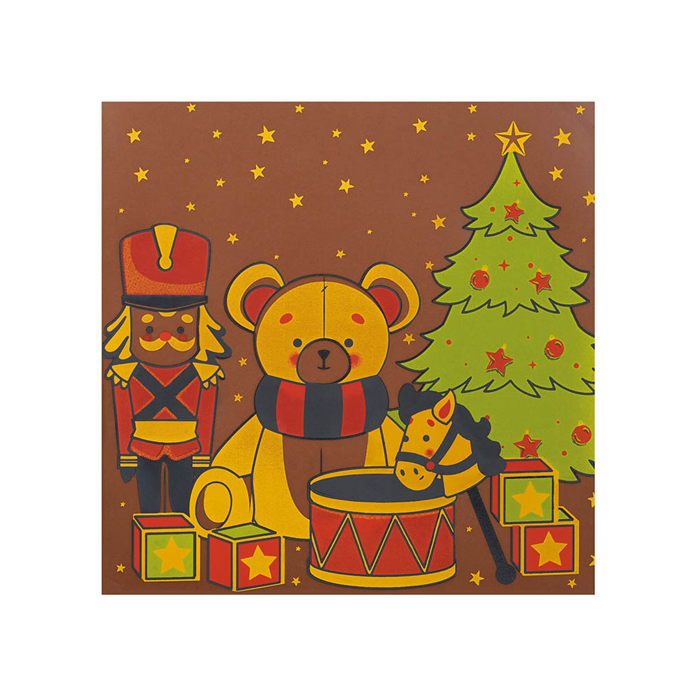 088073 PCB PRINTED SHEETS AT THE FOOT OF THE TREE FOR SQUARE CARDS AND BAGS 24PCS ***ON ORDER***