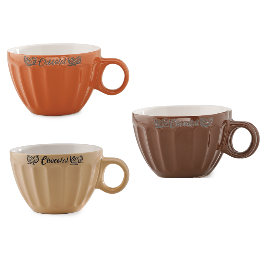 “CHOCOLATE” CUP 3 ASSORTMENT Ø11.5H8CM
