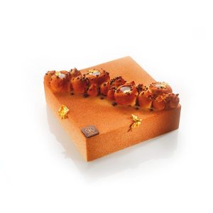 074073 PCB ENTREMET MOLDS PASTRY FRAME FOR 10 PCES 57X37 CM H.4.5 CM 10PCES ***S/CD***