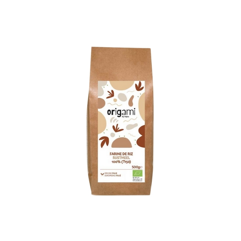 ORIGAMI RICE FLOUR 100% (T150) ORGANIC 500GR
