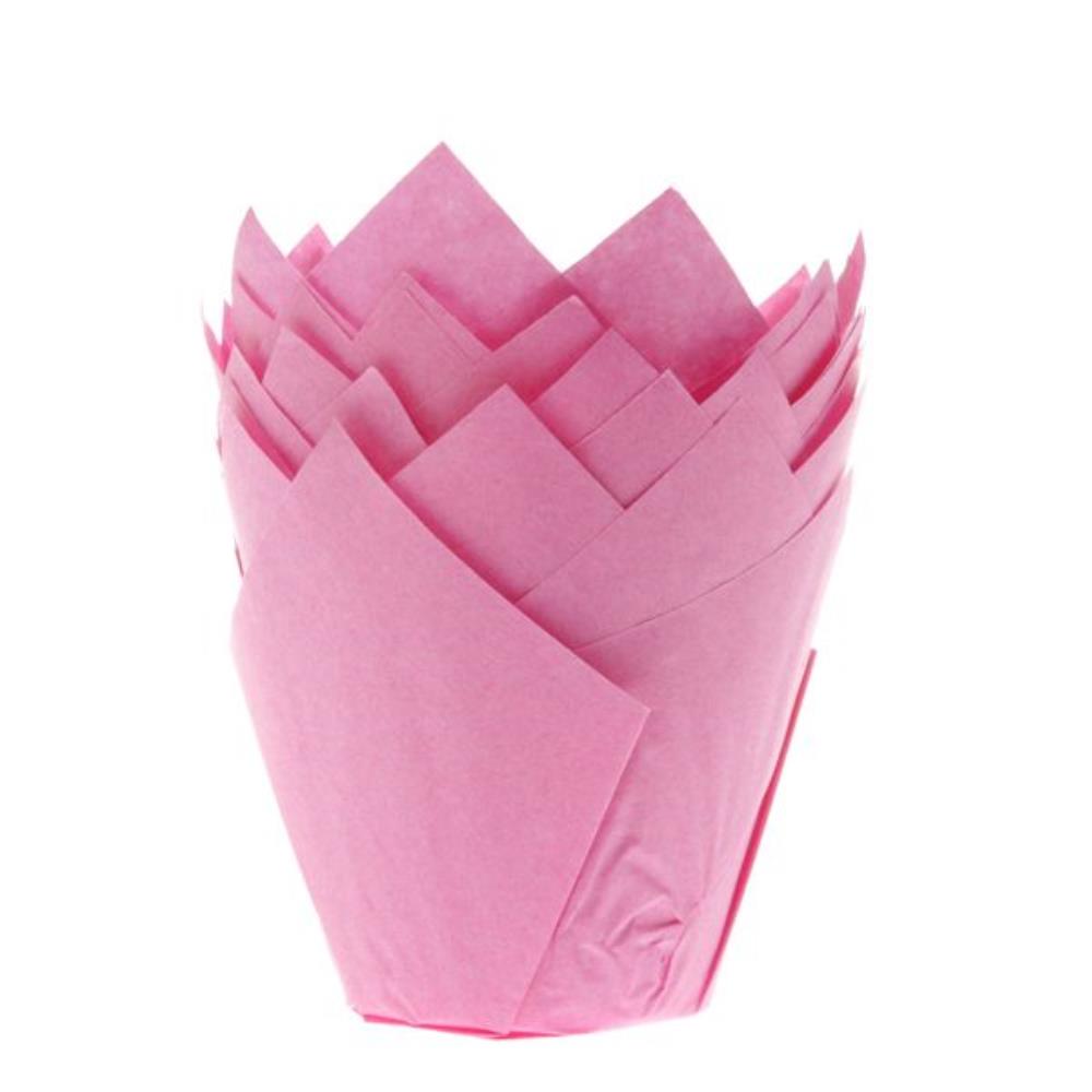 Muffinvormpjes Tulp Roze 36 stukken =blister
