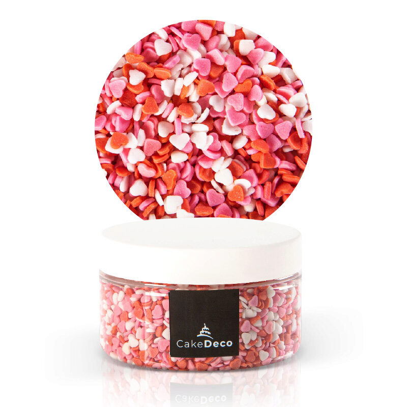 39065 CAKEDECO CONFETTI HARTJES   24 PIECES ***S/CD***