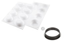  SILIKOMART KIT PIE RING PALET Ø 70MM 8 CIRCLES + MOLD 8 PRINTS