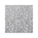 1030354 VIERKANTE PLAAT 35X35CM ZILVER