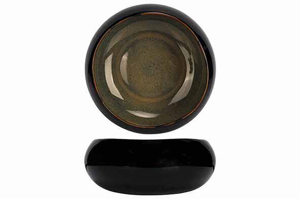 C&T SPLASH BLACK SCHAALTJE D16XH6,5CM