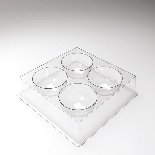 070551 PCB MOULES ENTREMETS INDIVIDUELS DÔME POUR 120 PIÈCES Ø 6,8 CM 30PCES ***S/CD***