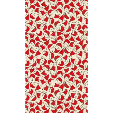 2046122 TRANSFER SHEET SANTA CLAUS HAT RED/BLACK 30X40CM 30 PIECES ***S/CD***