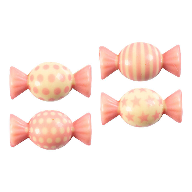 2026004 BONBON ROSE 2D EN CHOCOLAT 40X15MM  100 PCES***S/CDE***