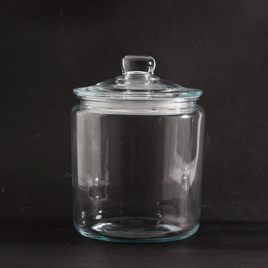 GLAZEN SNOEPDOOS MET LUCHTDICHTE DEKSEL 3,86LØ17,5X26CM