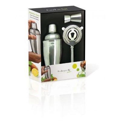 VIN BOUQUET SET COCKTAIL 3 PCES  SHAKER-PASSOIRE-DOSEUR
