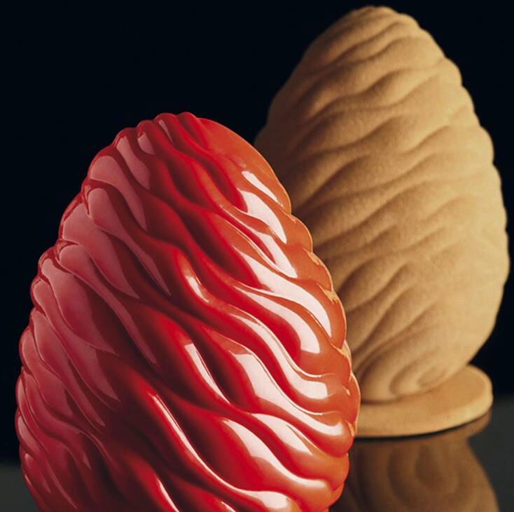 PAVONI THERMOFORMED EGG MOLDS "EGG LIQUID" KIT 2 PIECES Ø 140 X H 205 MM