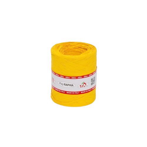 POLY RAPHIA 15MM X 200M JAUNE CANARI R02