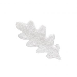 074265 PCB CRYSTALLIZED MERINGUE DECORATIONS OAK LEAF 3 DESIGNS 140PCS ***S/CD***