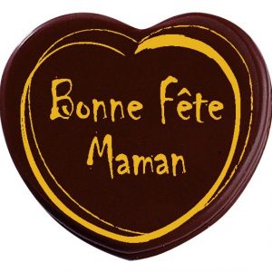 061365 PCB HEARTS CN BONNE FÊTE MAMAN 4.8X4.5 CM 40PCS ***S/CD***