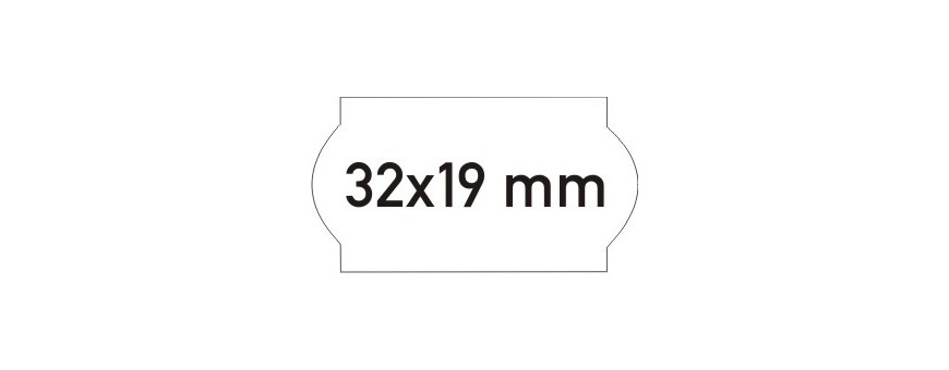 BLITZ WIT ETIKET 32X19MM VOOR BLITZ L17 DOOS VAN 30 ROLLEN VAN 1000 ETIKETTEN