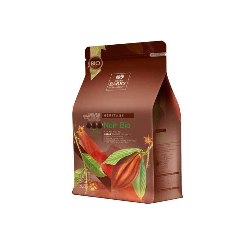 + BARRY CHD-O71NF-E4-U70 CHOCOLAT FONDANT BIO 2,5KG ***SUPPRIME FOURNISSEUR***