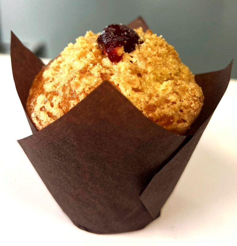 + GS MUFRBO MUFFIN RASPBERRY TOPPING CRUMBLE 40 X 120GR