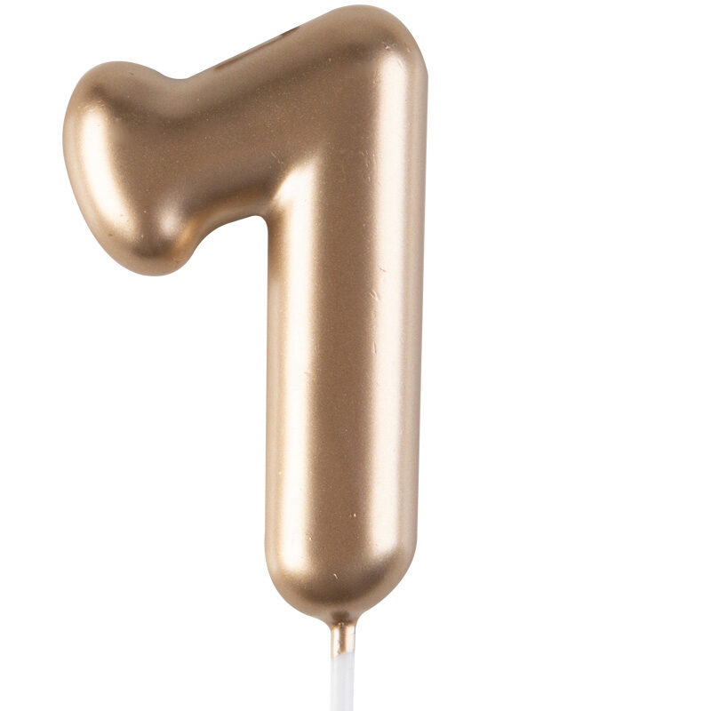 1023847 GOUDEN NUMMERKAARS "7" 4CM 12 STUKS***S/CD***