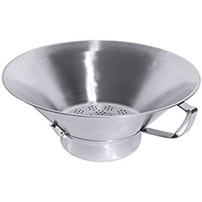 PASSOIRE FRITES INOX 1 POIGNEE 41CM A/RAMASSE GRAISSE