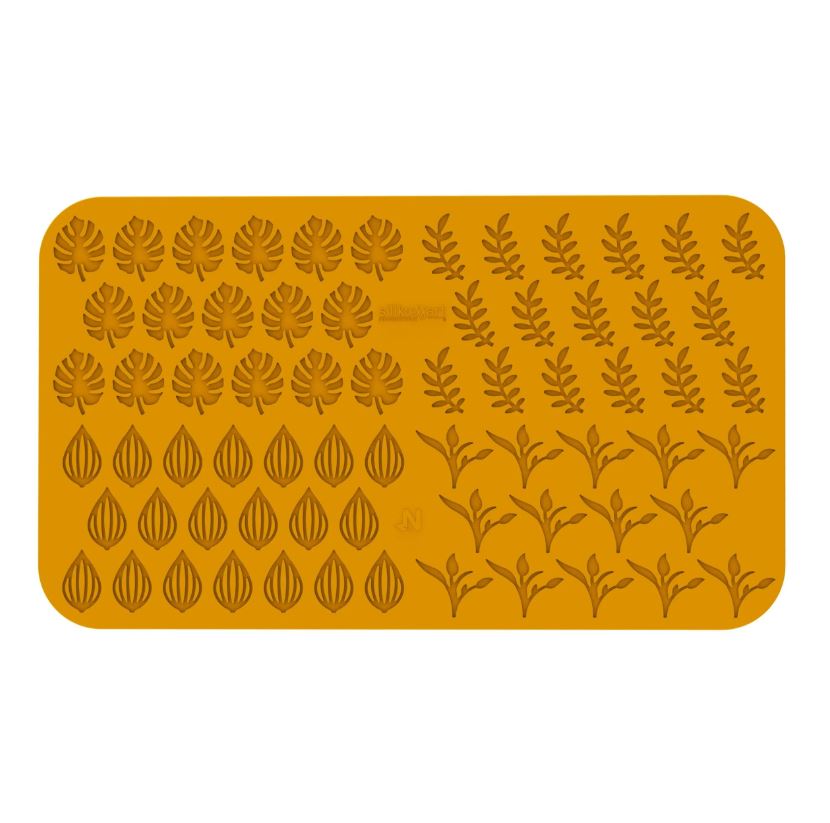 SILIKOMART NATURAE PRO SILICONE MOLD GIARDINO N.68 4X2.5XH0.2CM 4X4.9XH0.2CM VOL 1ML