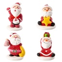 1015323 3D SUGAR SANTA CLAUS ASSORTMENT 40 PIECES = BOX****S/CD***