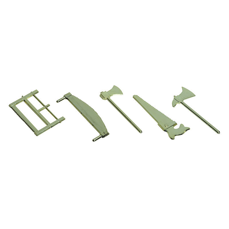 *FF*1059878 HACHE ET SCIE OR 100PCES