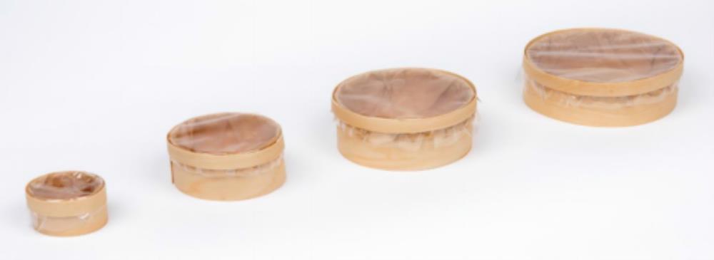 SUDDERPOT + HOUTEN CELLULOSE DEKSEL DIAM 13XHT5CM600ML -- DOOS VAN 80 STUKS