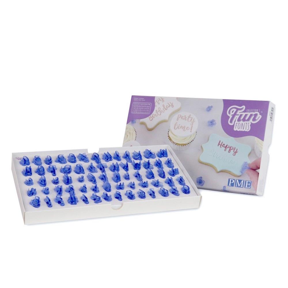 PME ALPHABET STAMPS, NUMBERS + ! -- ? -- # -- &15 TO 20MM 66 PCS