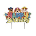 CAKE TOPPERS HAPPY BIRTHDAY PAW PATROL 17.5X15CM