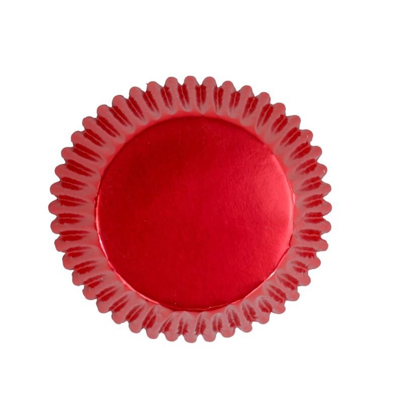 PME METALLIC RED ALUMINUM CUPCAKE BOXES 30 PCES