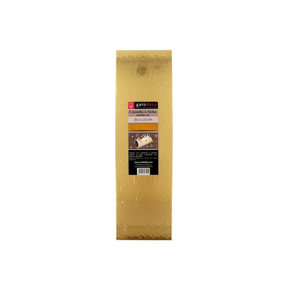 GOUD KARTON ONDER BLOK 35X10CM 5 STUKS