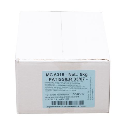 MASSEPAIN PATISSIER 33% - 1/3 2/3  - 5KG