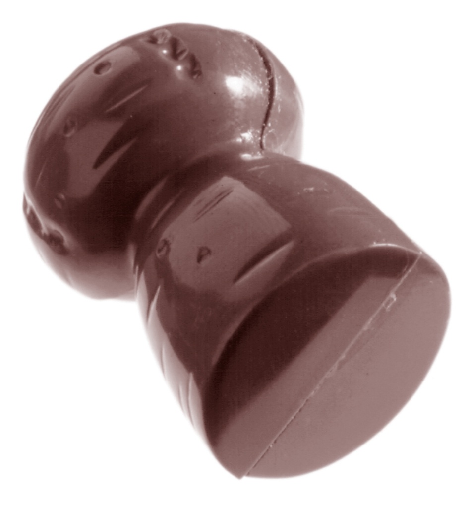 CW1069 3X9 CHAMPAGNE CAP CHOCOLATE MOLD -- 7GR