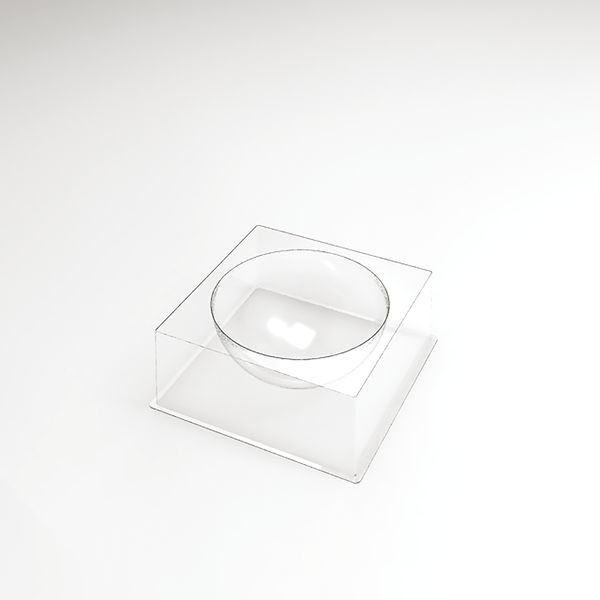 070522 PCB HALF BOL ENTREMET MALLEN VOOR 30 STUKS Ø 18 CM D. 9 CM 30STUKS ***S/CD***