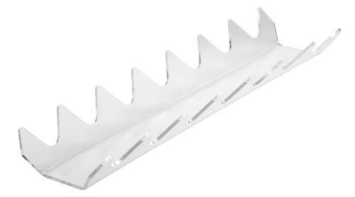 PRESENTOIR POUR SANDWICHES PLEXI 7 CASES 520 X 135 MM - TRANSPARENT OU NOIR